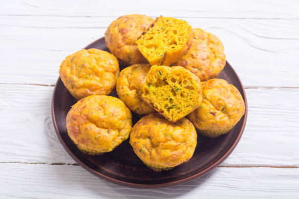istock Homemade baked muffins with cheese 960989384