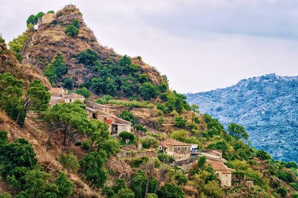 istock Beautiful landscape with Savoca village at mountains Sicily 960989766