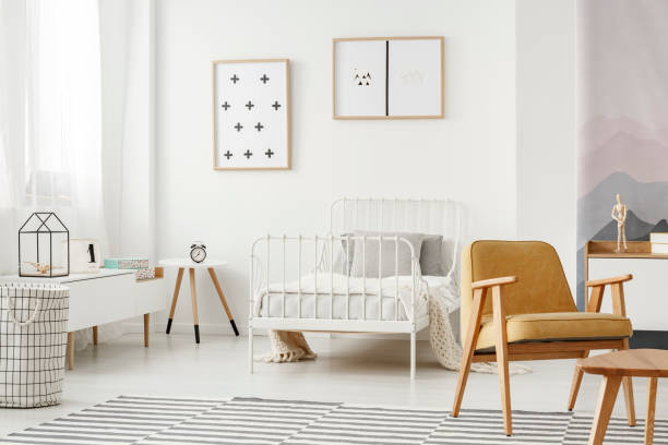 istock Minimalist posters in child's bedroom 960998780