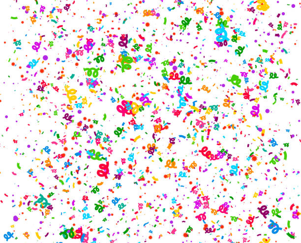istock Carnaval or Festival Confetti. Colorful pieces. 961008382
