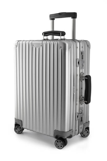 istock Suitcase or traveling luggage bag isolated on white background 961009356
