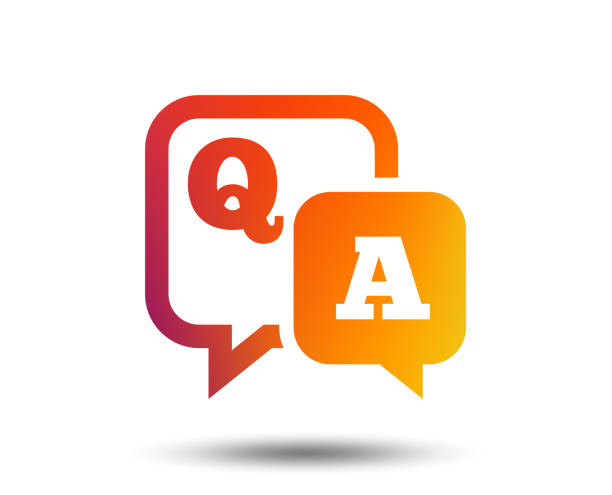 frage antwort-symbol. q & ein symbol. - frage und antwort stock-grafiken, -clipart, -cartoons und -symbole