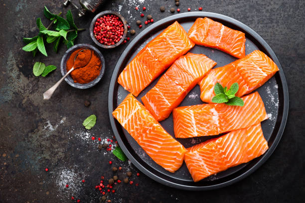 1,500+ Oily Fish Stock Photos, Pictures & Royalty-Free Images - iStock | Oily  fish diet, Woman eating oily fish, Oily fish salmon