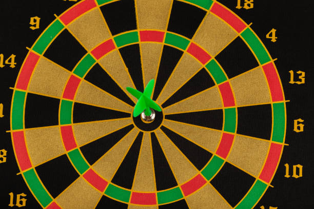 istock The game of darts, darts on the target 961030888