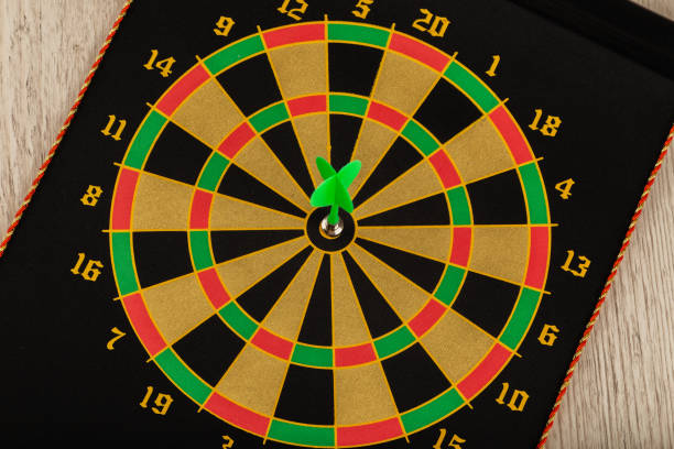 istock The game of darts, darts on the target 961030922