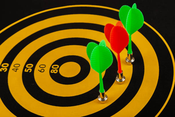 istock The game of darts, darts on the target 961031772