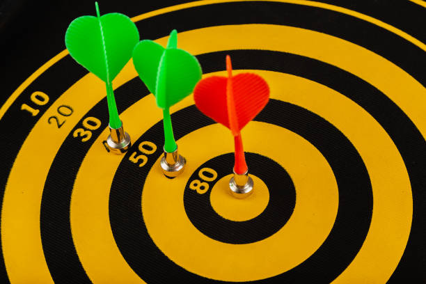 istock The game of darts, darts on the target 961031902