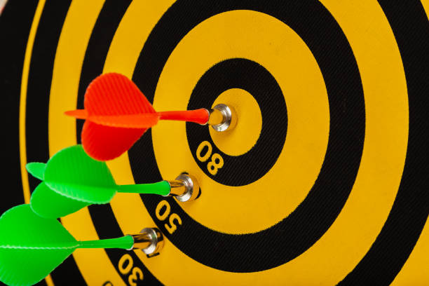 istock The game of darts, darts on the target 961031986