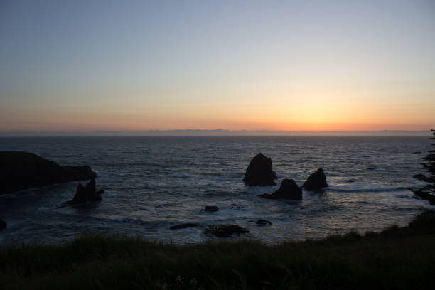 Sunset Over the Pacific Ocean in Coastal California