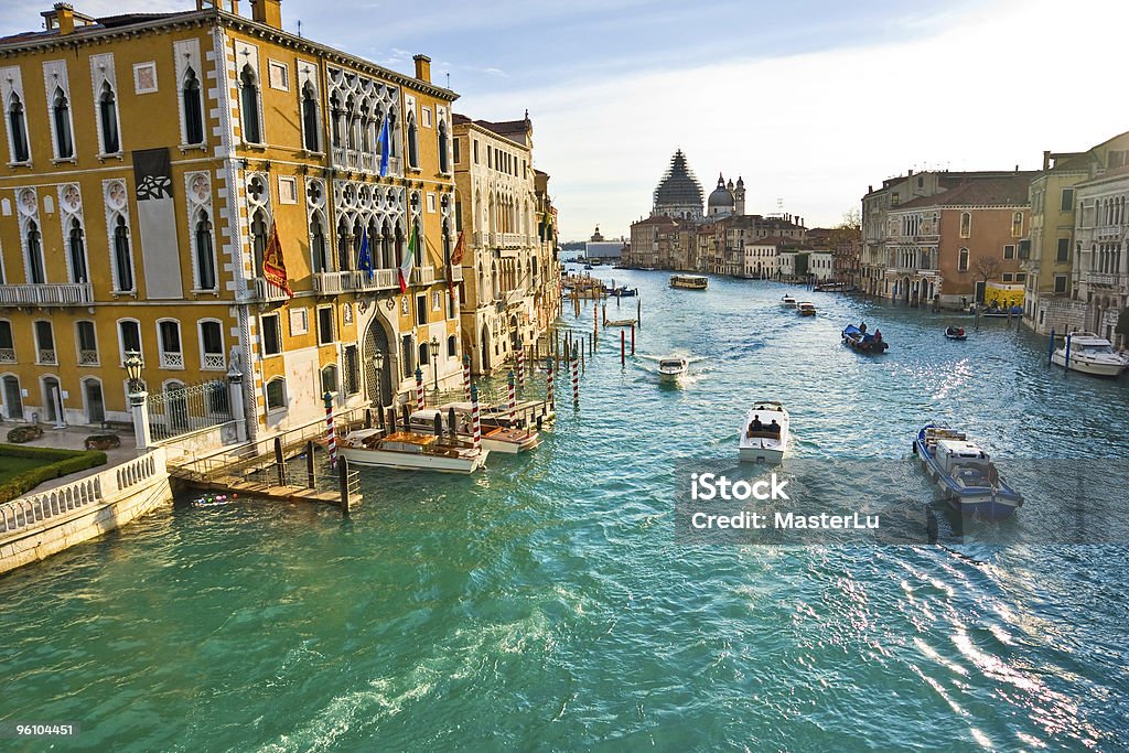 Grand Canal, Wenecja. - Zbiór zdjęć royalty-free (Bazylika)