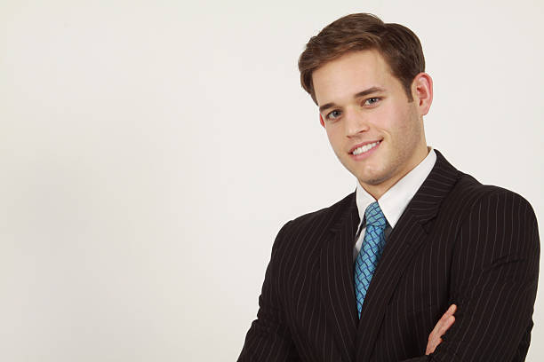 Confident Businessman Smiling stock photo