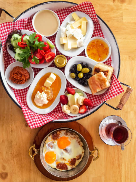 Organic breakfast Breakfast, Sahur; Dinner for Ramadan. Taken with mobile phone. kalender stock pictures, royalty-free photos & images