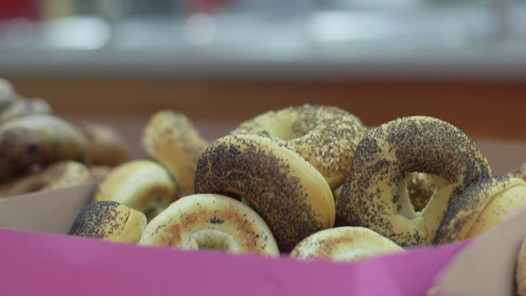 Bagels for everyone with donuts