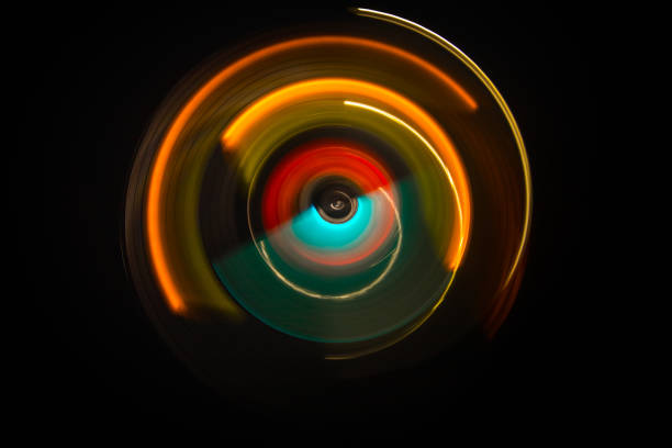 Abs Cyber Eye - 3d rendered image. Big data technology. Abstract background. Eye viewing Technology concept. Abstract Eye Big Brother Global Surveillance Network Security Concept