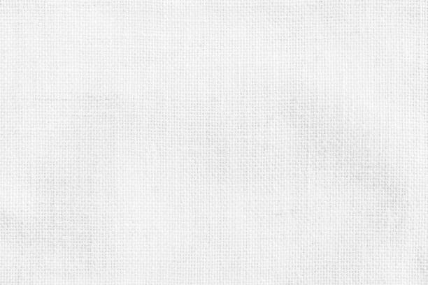 istock Hessian sackcloth woven texture pattern background in white grey color 961080598