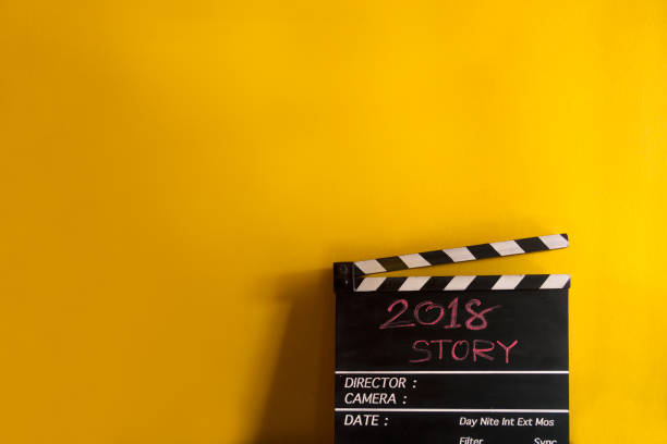 istock 2018 Story ,text title on film Clapperboard 961081712