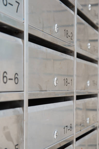 istock Metal storage box, net shopping items placed inside, one box per person 961135522