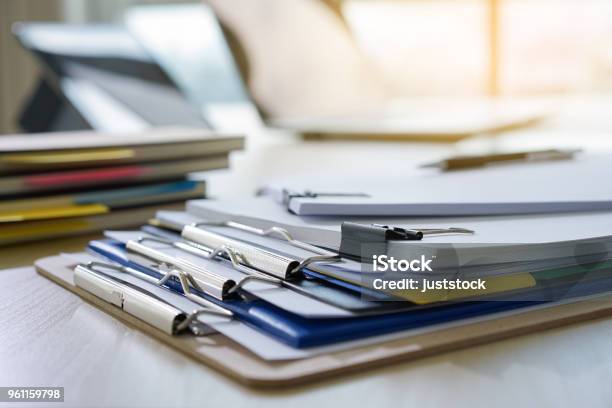 Businessman Working Reading Documents Graph Financial To Job Succes Analyze Document Plans Stock Photo - Download Image Now