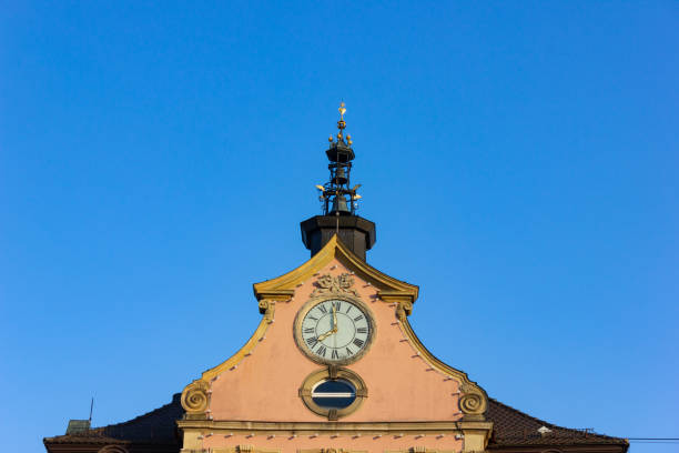 istock town hall facade with clock and bell tower 961169658