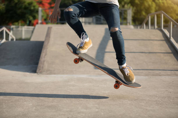 istock skateboarder skateboarding on skatepark 961171878