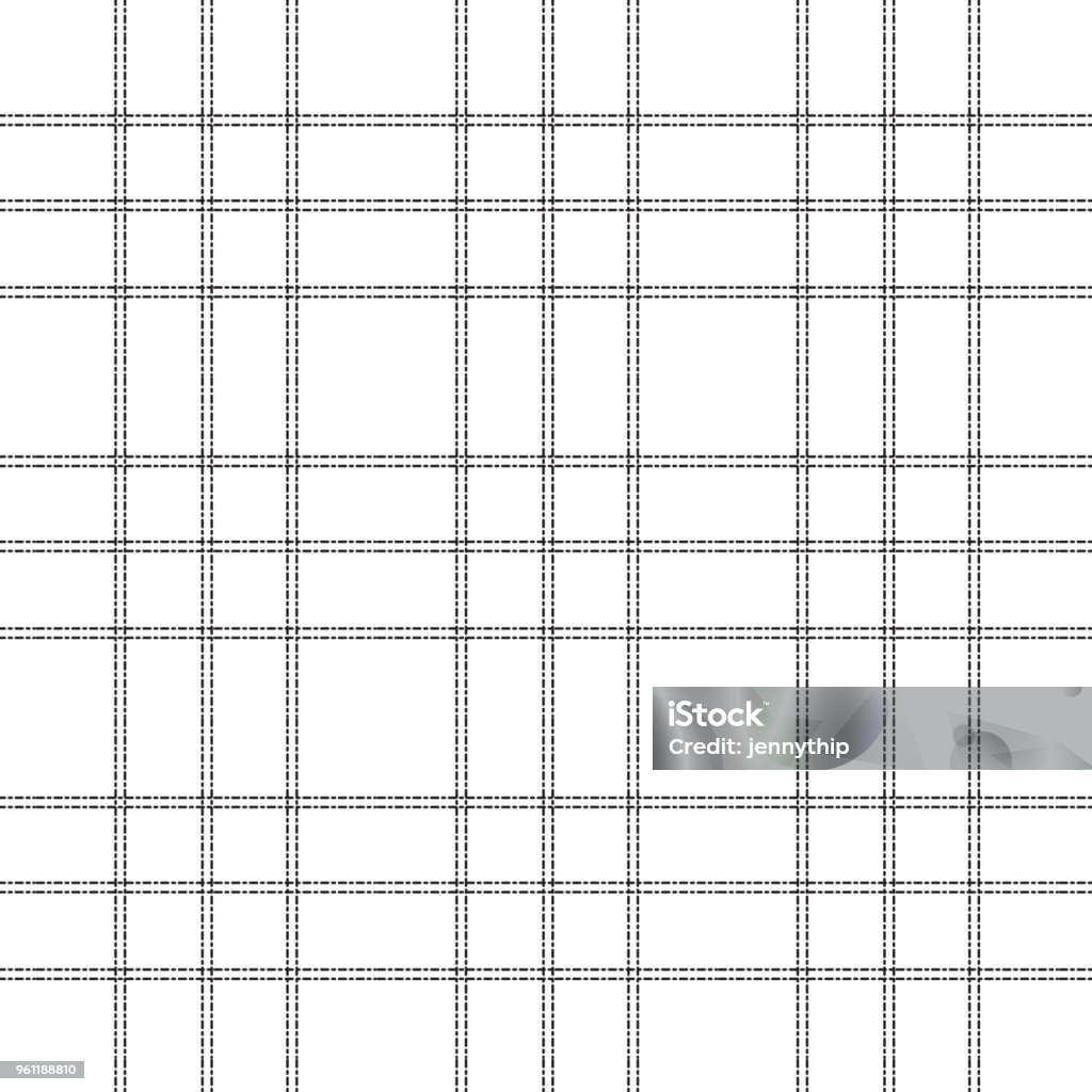 Grid Pattern Dashed Black Double Grid Dashed Line Pattern Background Stock Illustration ...