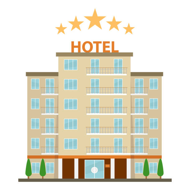 Hotel Hotel Icon Fivestar Hotel On A White Background Stock Illustration -  Download Image Now - iStock