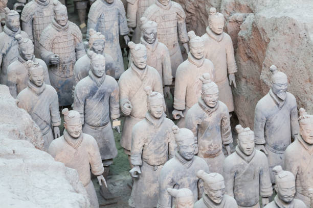 istock xian terracotta warriors group closeup 961201716