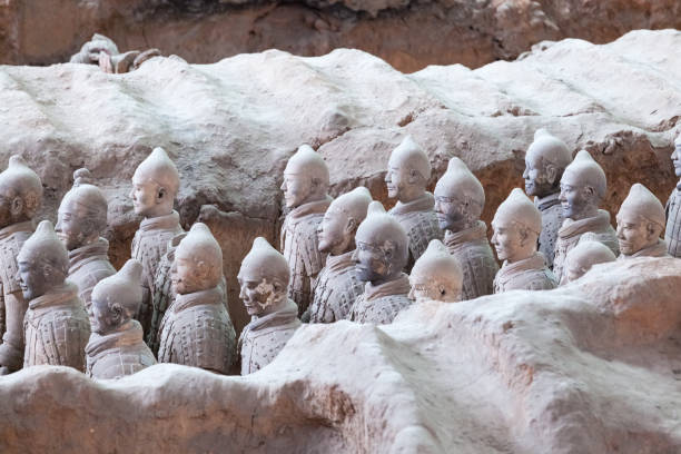 istock xian terracotta warriors group closeup 961201852