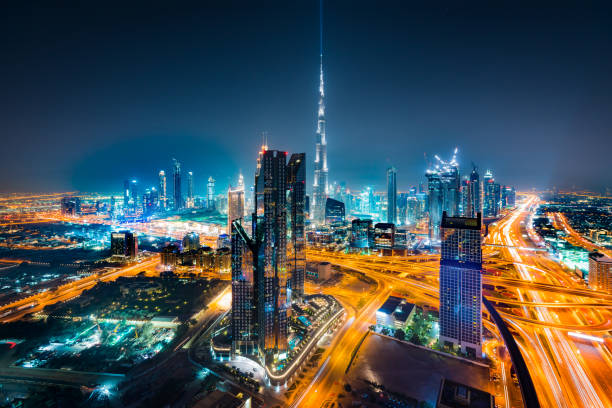 istock Modern skyscrapers, Dubai, United Arab Emirates 961218974