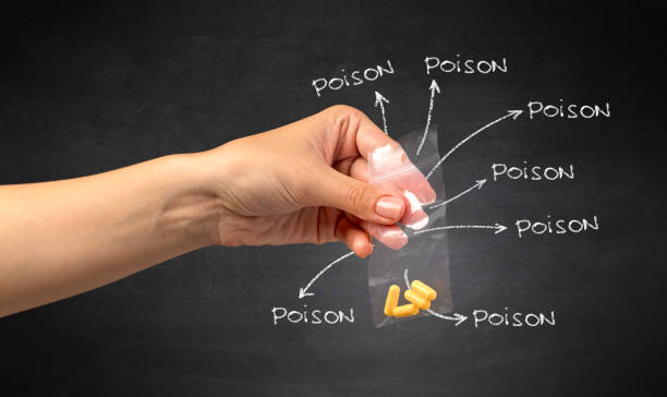 istock Handing over pills with blackboard wallpaper 961221964