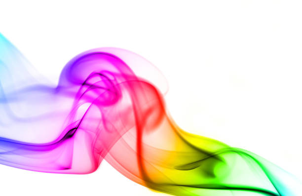 istock Smoke mixed with a variety of colors. 961226416