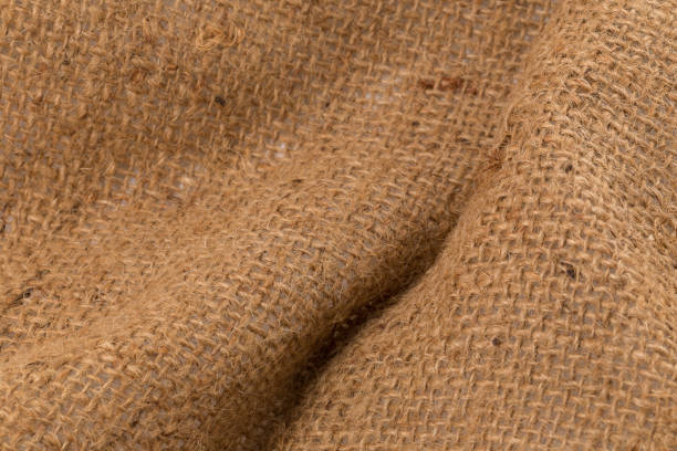 istock Close up Sack Cloth Tag Isolated on a White background 961227120