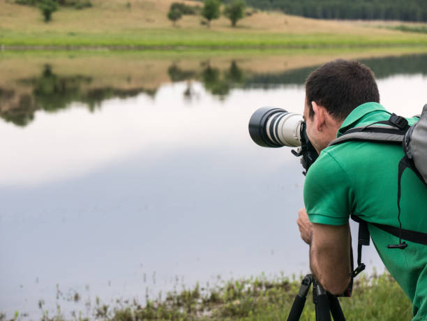 istock Wildlife photographer in the nature 961230982