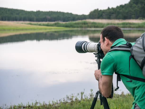 istock Wildlife photographer in the nature 961230988