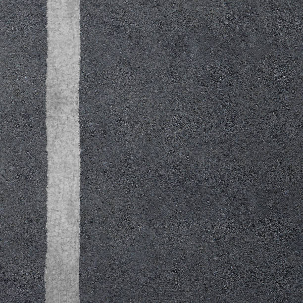 istock Asphalt road with separation line. Road texture 961233124