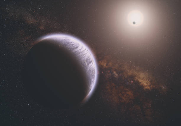 istock Eclipse of the Sun. 3D render / illustration - my astronomy work. 961243570