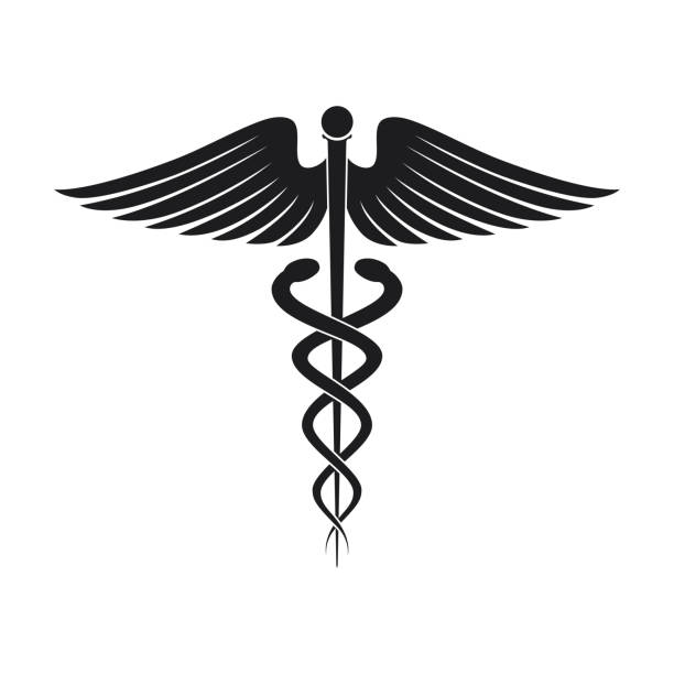 Medical symbol icon Vector illustration of Medical symbol icon caduceus stock illustrations