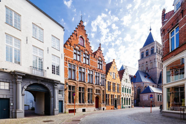 istock medieval architecture of Bruges, Belgium. 961261294