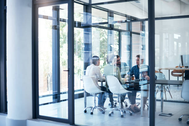 istock Meeting to run through some important points for business 961269638
