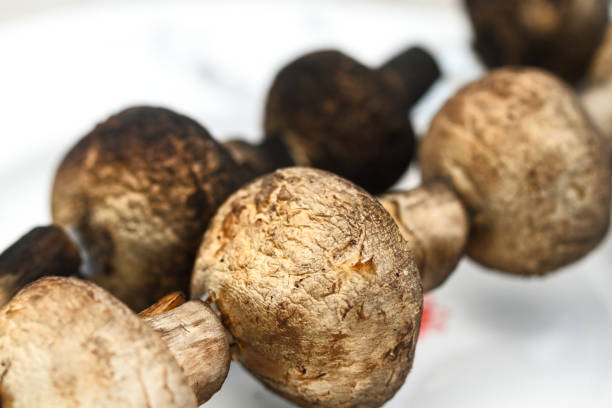 istock grilled mushrooms on a white ceramic plate 961285776