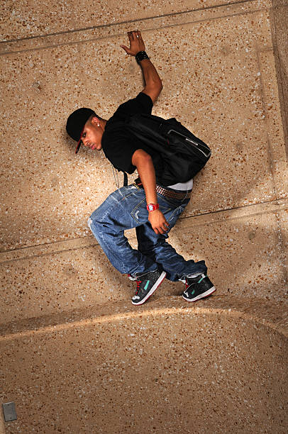 istock Hip Hop Man Standing on Wall 96128866