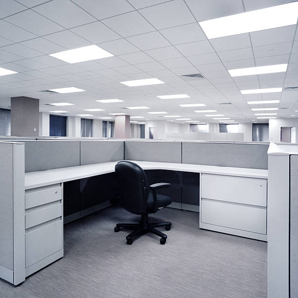 Empty Office Cubial Empty Office Cubial, New York City office cubicle stock pictures, royalty-free photos & images