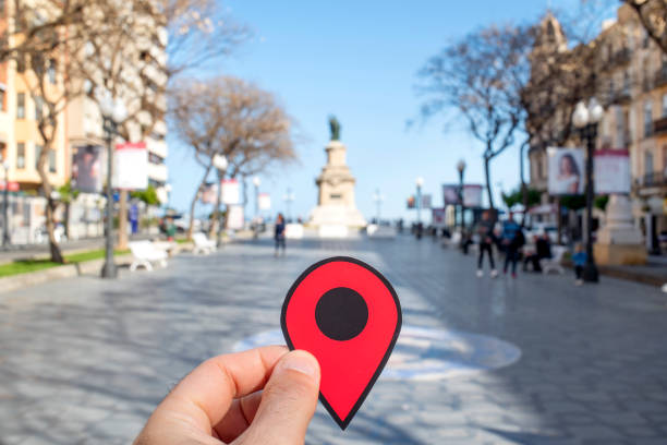 istock red marker in Rambla Nova street, Tarragona, Spain 961308516