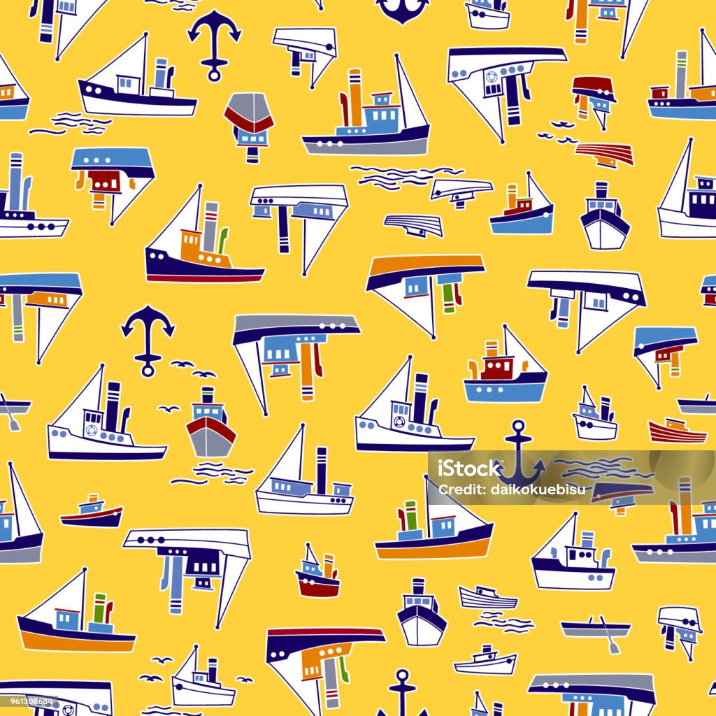 Ship Patterns Ship Pattern Illustration Stock Illustration - Download Image Now ...