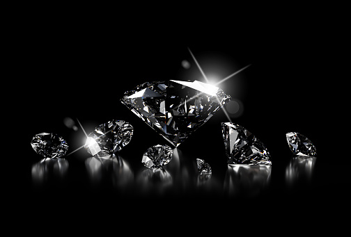 Luxury diamonds on black backgrounds. diamond, black, jewelry, luxury, gem