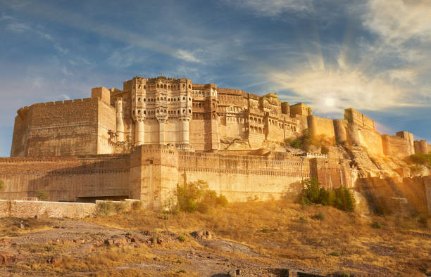 istock Mehrangarh Fort located in Jodhpur, India. 961311384