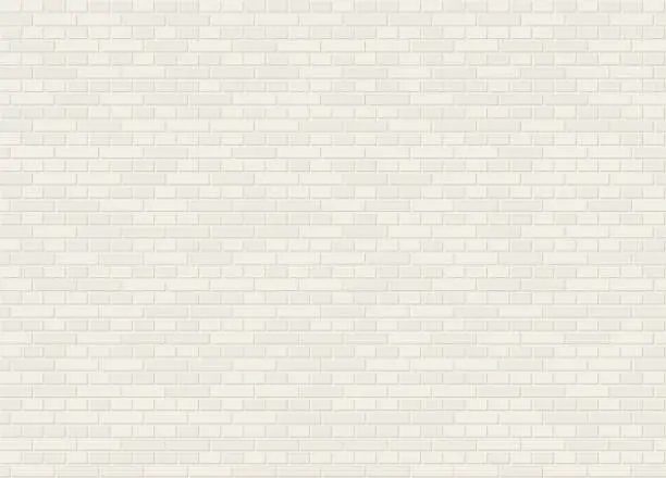 Vector illustration of Vector seamless dutch english cross white brick wall texture