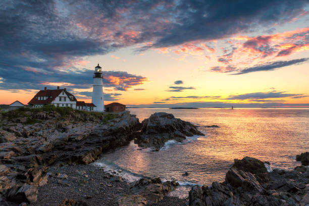 istock Portland Head Light at sunrise 961320636