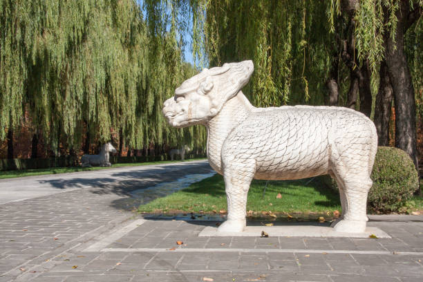istock Fable figure on the ancient Ming Dynesty Tomb Alley 961321456