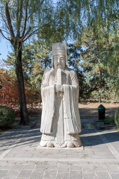 istock Ancient army general statue on the Ming Tomb Alley 961321488